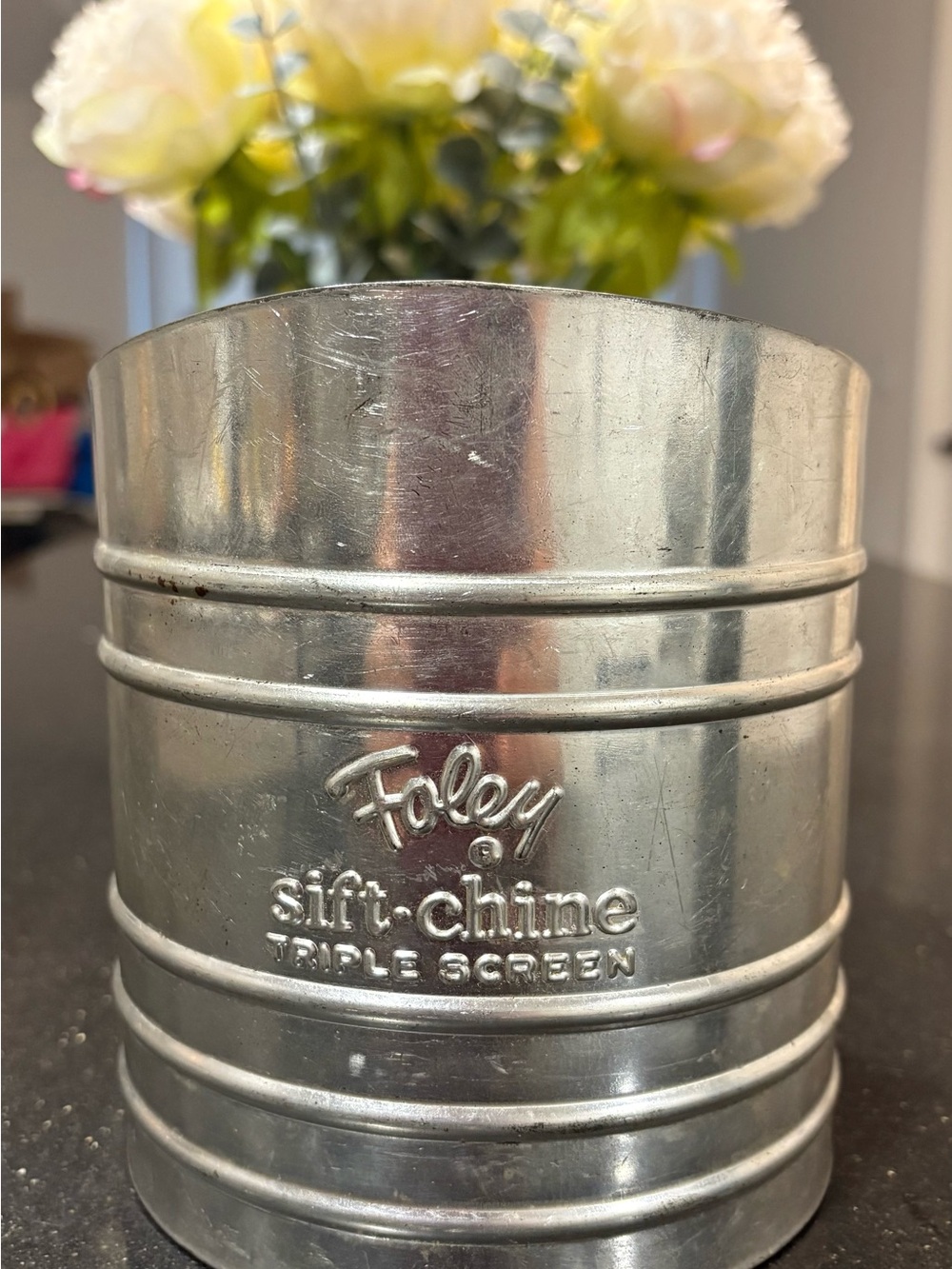 Triple Screen Metal Flour Sifter – Silver